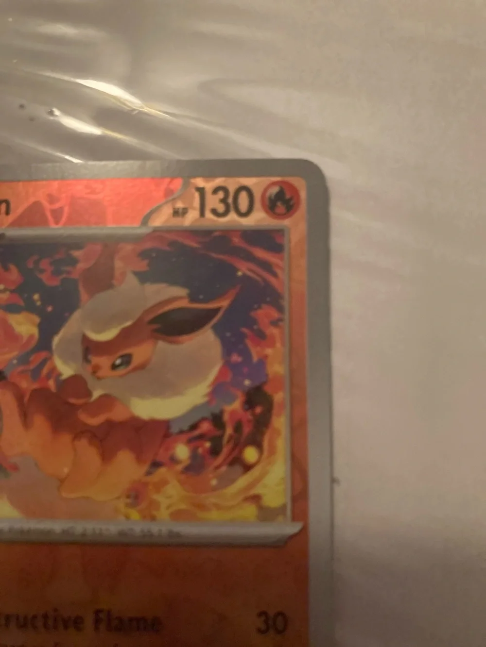 Pokemon Flareon Card - Orange, Red, Yellow